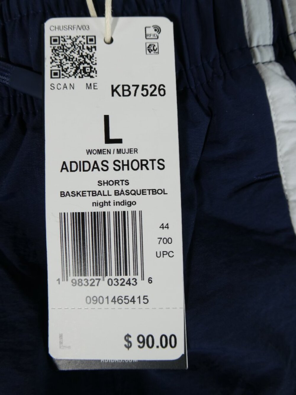 Adidas Women's 2 Piece Track Suit Set Jacket Shorts Night Indigo Size Large NWT - Picture 11 of 15